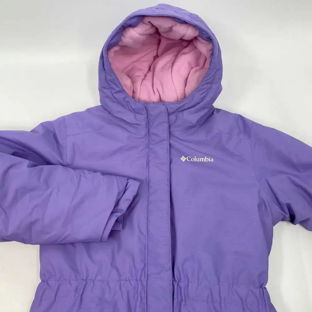 Columbia Purple Winter Coat | Kids Girls Size 14 Regular Nylon Shell